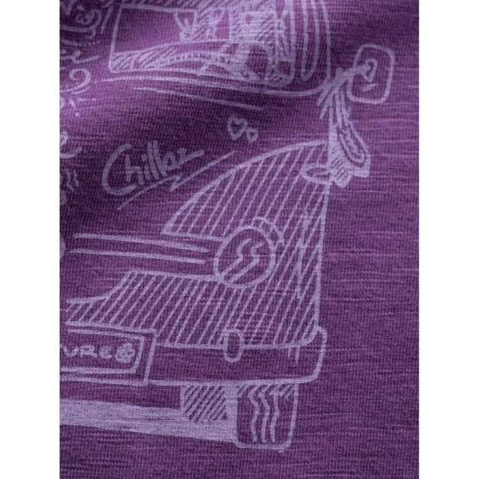 T-Shirt damski Chillaz GANDIA LETTERING BUS VIOLET